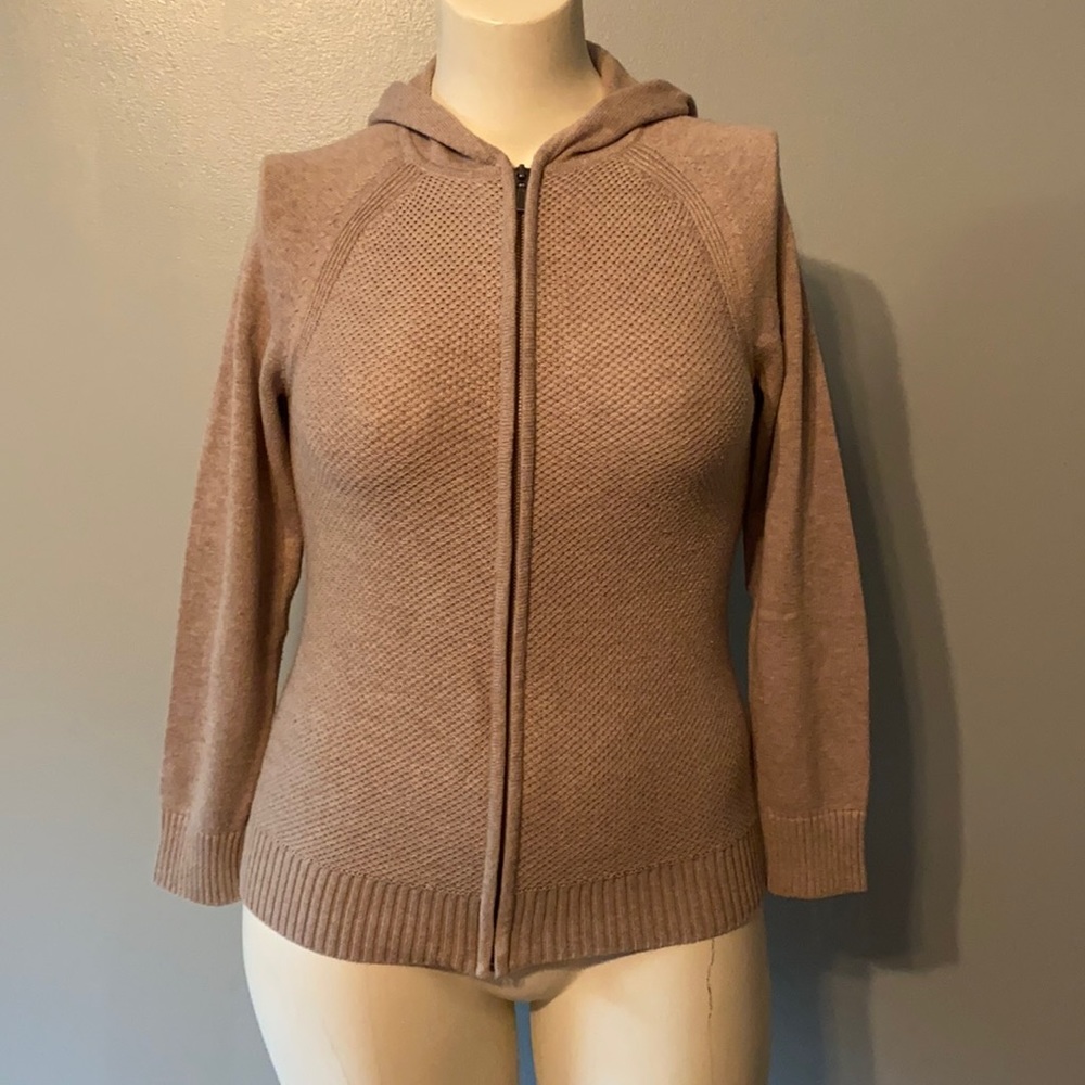 LLBean zip up hooded sweater